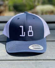 Load image into Gallery viewer, 3-D 18 trucker cap